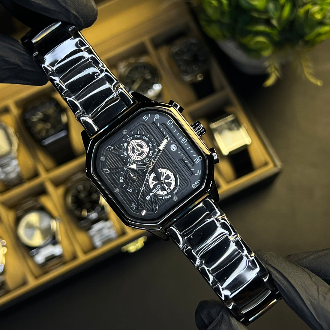 Basid 7260 | Chronograph Working | Smoth Movement | Water Resistance